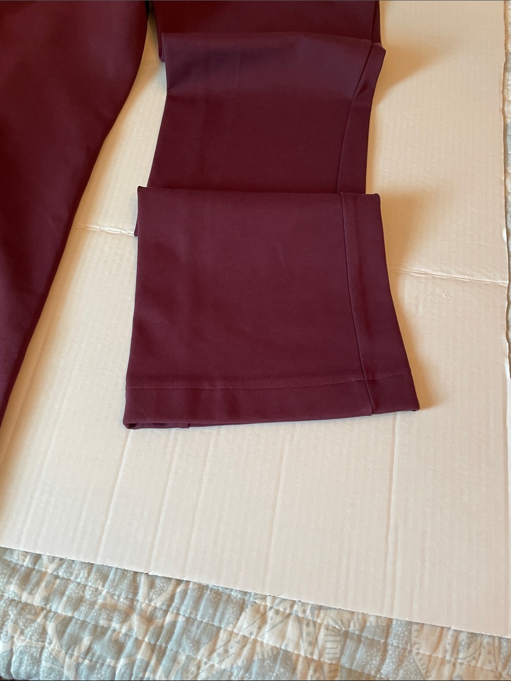 Rafaella Plum  Pants  with Gold Accent - Picture 9 of 10